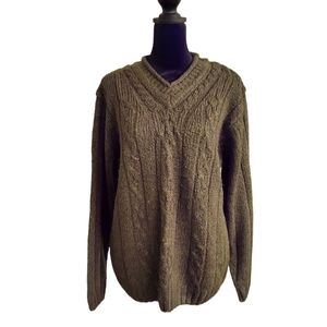 Studio works M green sweater